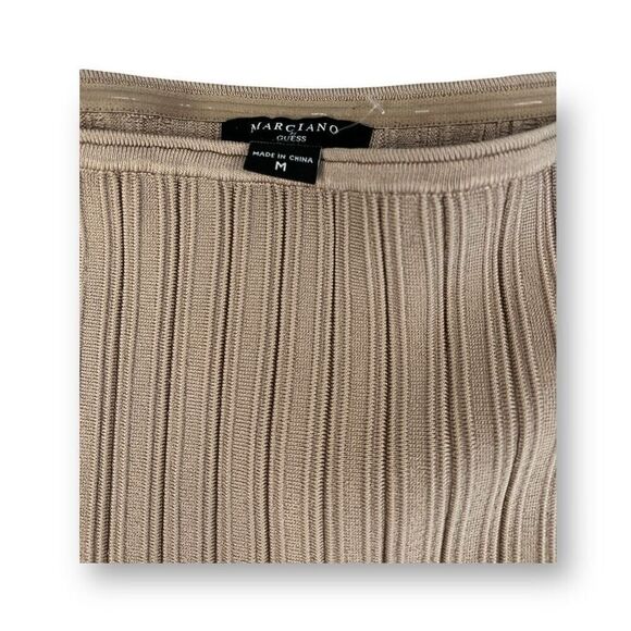 Marciano By Guess Ranya Sweater Dress Nude Sand Size Medium - Picture 6 of 7